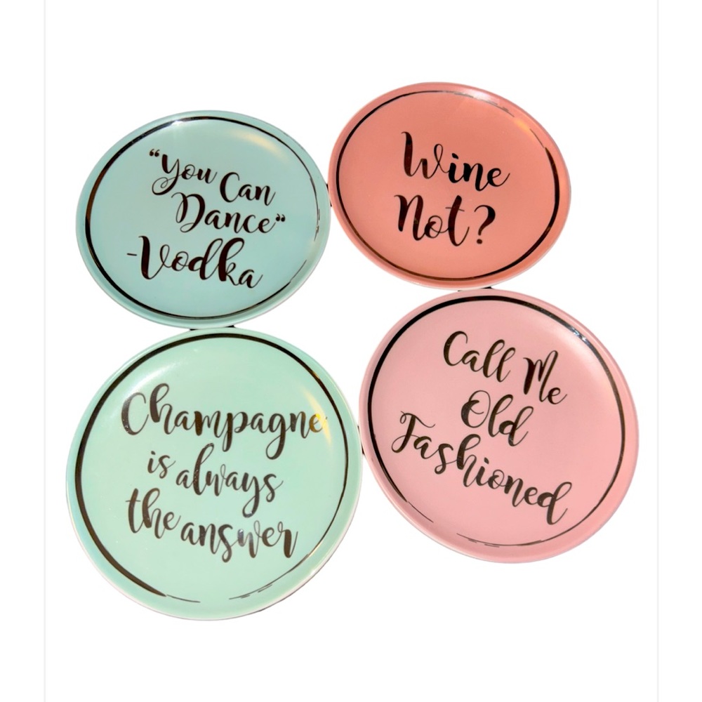 Bar Shop Dessert Plates Set of 4